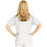 Medline ComfortEase Women's V-Neck Tunic Scrub Top with 2 Pockets - ComfortEase Women's V-Neck Short-Sleeve 2-Pocket Tunic Scrub Top, Size XS, White - 8800XTQXS