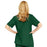 Medline ComfortEase Women's Snap-Front Tunic Scrub Top with 2 Pockets - ComfortEase Women's Snap-Front 2-Pocket Tunic Scrub Top, Size L, Evergreen - 8815JEGL