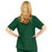 Medline ComfortEase Women's Snap-Front Tunic Scrub Top with 2 Pockets - ComfortEase Women's Snap-Front 2-Pocket Tunic Scrub Top, Size 2XL, Evergreen - 8815JEGXXL