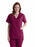 Medline PerforMAX Women's Mock Wrap Tunic Scrub Top with 2 Pockets - PerforMAX Women's Mock Wrap 2-Pocket Tunic Scrub Top, Size S, Wine - 881NNTS
