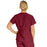 Medline PerforMAX Women's Mock Wrap Tunic Scrub Top with 2 Pockets - PerforMAX Women's Mock Wrap 2-Pocket Tunic Scrub Top, Size S, Wine - 881NNTS