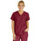 Medline PerforMAX Women's Mock Wrap Tunic Scrub Top with 2 Pockets - PerforMAX Women's Mock Wrap 2-Pocket Tunic Scrub Top, Size S, Wine - 881NNTS