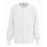 ComfortEase Unisex Crew-Neck Warm Scrub Jacket with Knit Cuff, White, Size 6XL