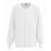 Medline ComfortEase Unisex Crew-Neck Warm Jackets - ComfortEase Unisex Crew-Neck Warm Scrub Jacket with Knit Cuff, White with Pink Ribbon, Size 3XL - 8832XTQXXXLPR