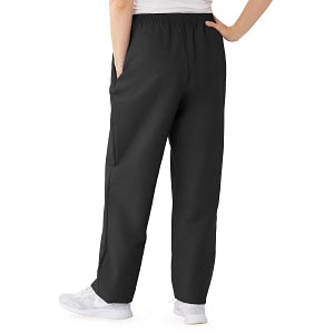 Medline ComfortEase Women's Elastic Waist Scrub Pants with 2 Pockets - ComfortEase Women's Elastic Waist 2-Pocket Scrub Pants, Size XL Regular Inseam, Black - 8850DKWXL