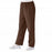 Medline ComfortEase Women's Elastic Waist Scrub Pants with 2 Pockets - ComfortEase Women's Elastic Waist 2-Pocket Scrub Pants, Size S Regular Inseam, Brown - 8850JBRS