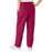 Medline ComfortEase Women's Elastic Waist Scrub Pants with 2 Pockets - ComfortEase Women's Elastic Waist 2-Pocket Scrub Pants, Size L Regular Inseam, Ruby - 8850JRBL