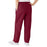 Medline ComfortEase Women's Elastic Waist Scrub Pants with 2 Pockets - ComfortEase Women's Elastic Waist 2-Pocket Scrub Pants, Size XL Regular Inseam, Wine - 8850JWNXL