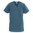 Medline ComfortEase Women's Crossover Tunic Scrub Top with Two Pockets - ComfortEase Women's Short-Sleeve Crossover Tunic Scrub Top with 2 Pockets, Size 2XS, Caribbean Blue - 8851JCBXS