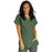Medline ComfortEase Women's Crossover Tunic Scrub Top with Two Pockets - ComfortEase Women's Short-Sleeve Crossover Tunic Scrub Top with 2 Pockets, Size XL, Olive - 8851OLVXL