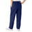 Medline ComfortEase Women's Elastic Waist Scrub Pants with 2 Pockets - ComfortEase Women's Elastic Waist 2-Pocket Scrub Pants, Size 2XL Petite Inseam, Midnight Blue - 8852JNTXXL