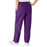 Medline ComfortEase Women's Elastic Waist Scrub Pants with 2 Pockets - ComfortEase Women's Elastic Waist 2-Pocket Scrub Pants, Size 3XL Petite Inseam, Rich Purple - 8852JPPXXXL