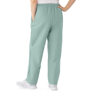 Medline ComfortEase Women's Elastic Waist Scrub Pants with 2 Pockets - ComfortEase Women's Elastic Waist 2-Pocket Scrub Pants, Size S Petite Inseam, Seaspray - 8852JSSS