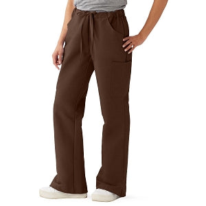 Medline ComfortEase Women's Modern Fit Cargo Scrub Pants with 4 Pockets - ComfortEase Women's Modern Fit Cargo Scrub Pants with 4 Pockets, Size XS Regular Inseam, Brown - 8865JBRXS