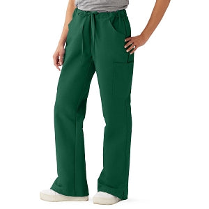 Medline ComfortEase Women's Modern Fit Cargo Scrub Pants with 4 Pockets - ComfortEase Women's Modern Fit Cargo Scrub Pants with 4 Pockets, Size M Petite Inseam, Evergreen - 8865JEGMP