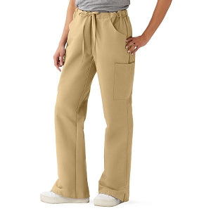 Medline ComfortEase Women's Modern Fit Cargo Scrub Pants with 4 Pockets - ComfortEase Women's Modern Fit Cargo Scrub Pants with 4 Pockets, Size L Regular Inseam, Khaki - 8865JKKL