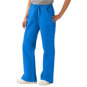 Medline ComfortEase Women's Modern Fit Cargo Scrub Pants with 4 Pockets - ComfortEase Women's Modern Fit Cargo Scrub Pants with 4 Pockets, Size S Petite Inseam, Royal Blue - 8865JRLSP
