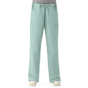 Medline ComfortEase Women's Modern Fit Cargo Scrub Pants with 4 Pockets - ComfortEase Women's Modern Fit Cargo Scrub Pants with 4 Pockets, Size XS Regular Inseam, Seaspray - 8865JSSXS