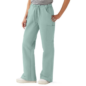 Medline ComfortEase Women's Modern Fit Cargo Scrub Pants with 4 Pockets - ComfortEase Women's Modern Fit Cargo Scrub Pants with 4 Pockets, Size XS Regular Inseam, Seaspray - 8865JSSXS