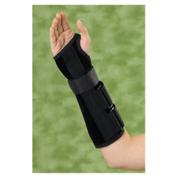 Medline Industries  Splint Deluxe Wrist/Forearm Fx Sd Black Size 10" X-Small Left Ea