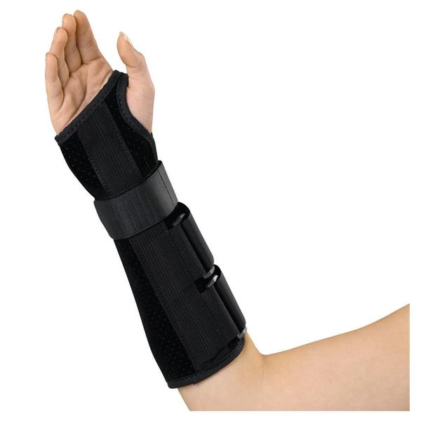 Medline Industries  Splint Deluxe Wrist/Forearm Fx Sd Black Size 10" X-Large Right Ea