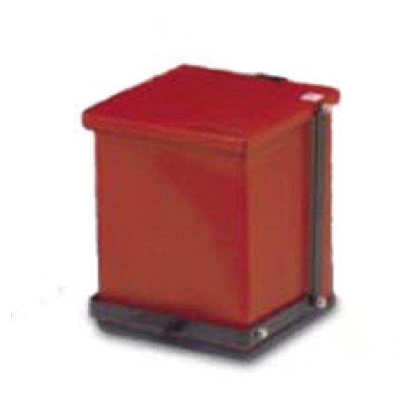 Detecto Scales Can Trash Baked Stl 4gal StpOn Pdl Full-Width Hng Ld Rd Sqr Ea