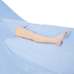 Halyard Health Orthopedic U-Drapes - Total Hip U-Drapes with Attached Impervious Leggings, Right Leg - 14360