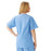Medline AngelStat Women's V-Neck Tunic Scrub Top with 2 Pockets - AngelStat Women's V-Neck Short-Sleeve Tunic Scrub Top with 2 Pockets, Size M, Ceil Blue - 893NTHM