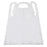 Tidi Products  Apron Polyester FoodCare Unisex White 24 in x 42 in Adult Ea, 100 EA/BX (10412)