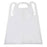 Tidi Products  Apron Polyester Taffeta FoodCare Unisex White 28x46 Adlt 500/Ca