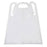 Tidi Products  Apron Polyester Taffeta FoodCare Unisex White 28x46 Adlt 500/Ca