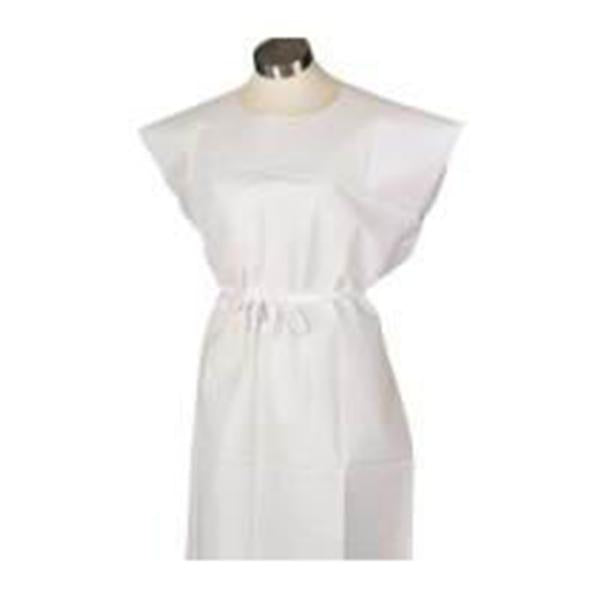 Tidi Products  Gown Exam Encore 30 in x 42 in White 3 Ply 50/Ca