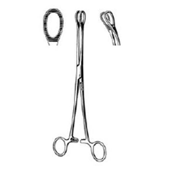 Sklar Instruments Forcep Sponge Foerster 9-1/2" Serrated Curved Stainless Steel Ea (87-2395)