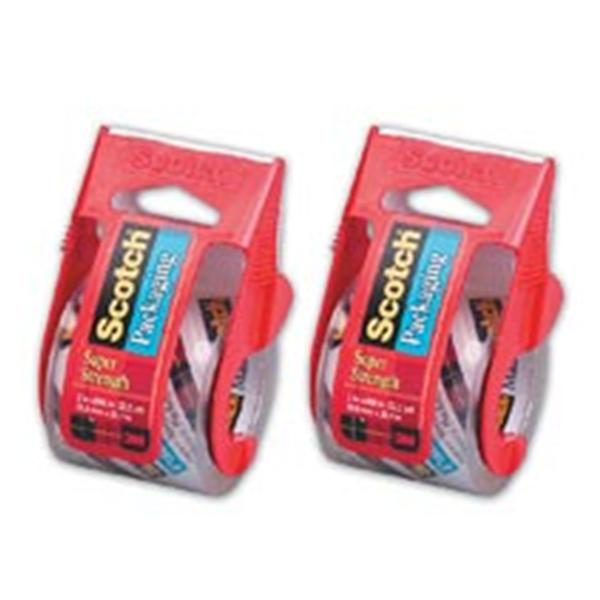 3M Business Products Sctch HD Shpng Tp 1.88 in x 38.2 Yd Clr 2/Pk 2/Pk