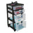 Office Depot Business Services Plastic Storage Cart 4 Drawers Black Ea