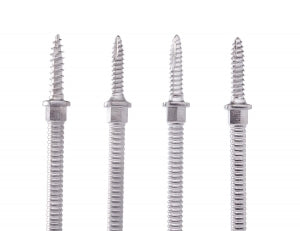 Medline Stainless Steel Distraction Screws - Cervical Distraction Pin Screw, Stainless Steel, Katemar Medical, 12 mm - 909-12P