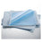 Graham Medical Sheet Bed 40 in x 90 in White / Blue 50/Ca
