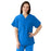 Medline Comfortease Unisex Two Pocket Reversible Scrub Top - ComfortEase Unisex Reversible V-Neck 2-Pocket Scrub Top with Medline Color-Coding, Size S, Royal Blue - 910JRLS-CM