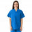 Medline Comfortease Unisex Two Pocket Reversible Scrub Top - ComfortEase Unisex Reversible V-Neck 2-Pocket Scrub Top with Medline Color-Coding, Size S, Royal Blue - 910JRLS-CM