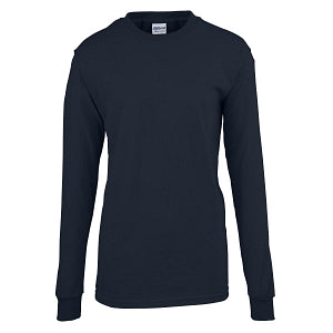 Gildan Activewear Long Sleeve T-Shirts - Unisex Long-Sleeve T-Shirt, 100% Cotton, Navy Blue, Size S - 926NVYS