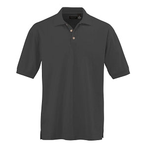 Ultraclub Men's Whisper Pique Polo - Men's Whisper Pique Polo Shirt, 60% Cotton/40% Polyester, Black, Size 3XL - 8540BLKXXXL