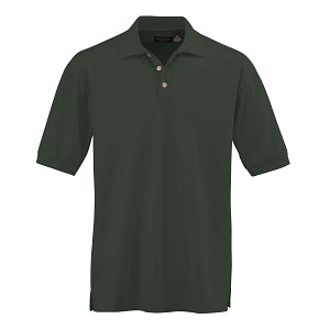 Ultraclub Men's Whisper Pique Polo - Men's Whisper Pique Polo Shirt, 60% Cotton/40% Polyester, Forest Green, Size L - 8540FORL