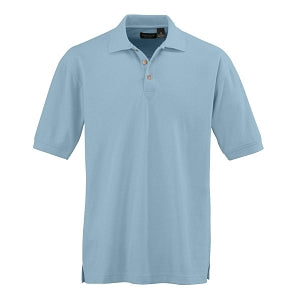 Ultraclub Men's Whisper Pique Polo - Men's Whisper Pique Polo Shirt, 60% Cotton/40% Polyester, Light Blue, Size 2XL - 8540LBLXXL