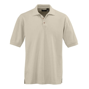 Ultraclub Men's Whisper Pique Polo - Men's Whisper Pique Polo Shirt, 60% Cotton/40% Polyester, Stone, Size 3XL - 8540STNXXXL