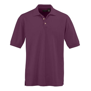 Ultraclub Men's Whisper Pique Polo - Men's Whisper Pique Polo Shirt, 60% Cotton/40% Polyester, Wine, Size 2XL - 8540WNEXXL