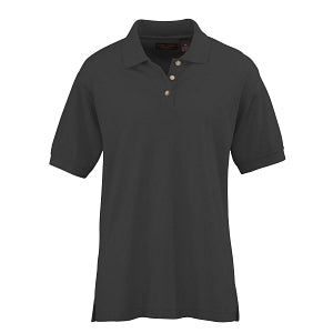 Ultraclub Ladies Whisper Pique Polo - Women's Whisper Pique Polo Shirt, 60% Cotton/40% Polyester, Black, Size S - 8541BLKS