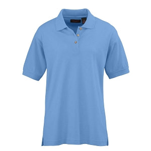 Ultraclub Ladies Whisper Pique Polo - Women's Whisper Pique Polo Shirt, 60% Cotton/40% Polyester, Cornflower, Size 2XL - 8541CFLXXL