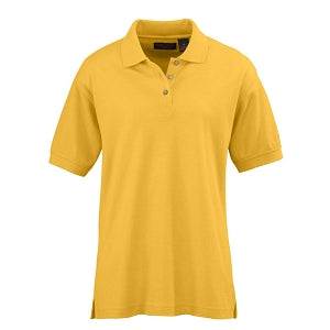 Ultraclub Ladies Whisper Pique Polo - Women's Whisper Pique Polo Shirt, 60% Cotton/40% Polyester, Gold, Size S - 8541GLDS