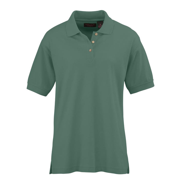 Ultraclub Ladies Whisper Pique Polo - Women's Whisper Pique Polo Shirt, 60% Cotton/40% Polyester, Forest Green, Size XS - 8541FORXS