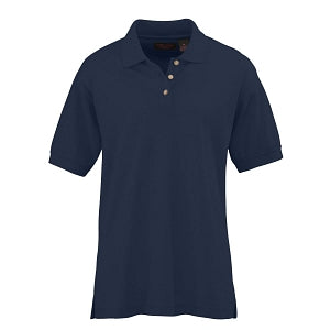 Ultraclub Ladies Whisper Pique Polo - Women's Whisper Pique Polo Shirt, 60% Cotton/40% Polyester, Navy, Size XL - 8541NVYXL